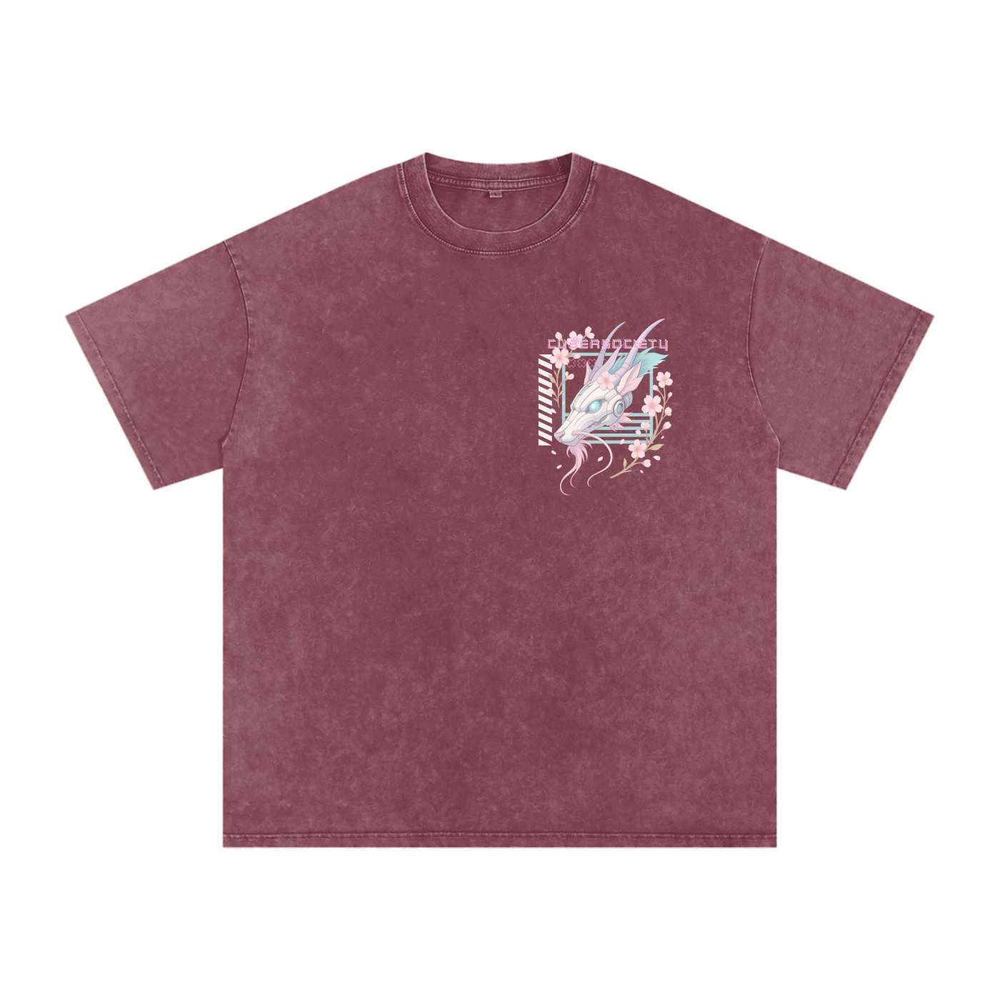 NeoHaku | Unisex Cyberpunk Acid Wash Tee