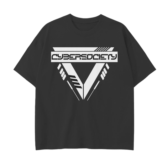 TR1F0RCE | Unisex Drop Shoulder T-Shirt - Black - CYBERSOCIETY 