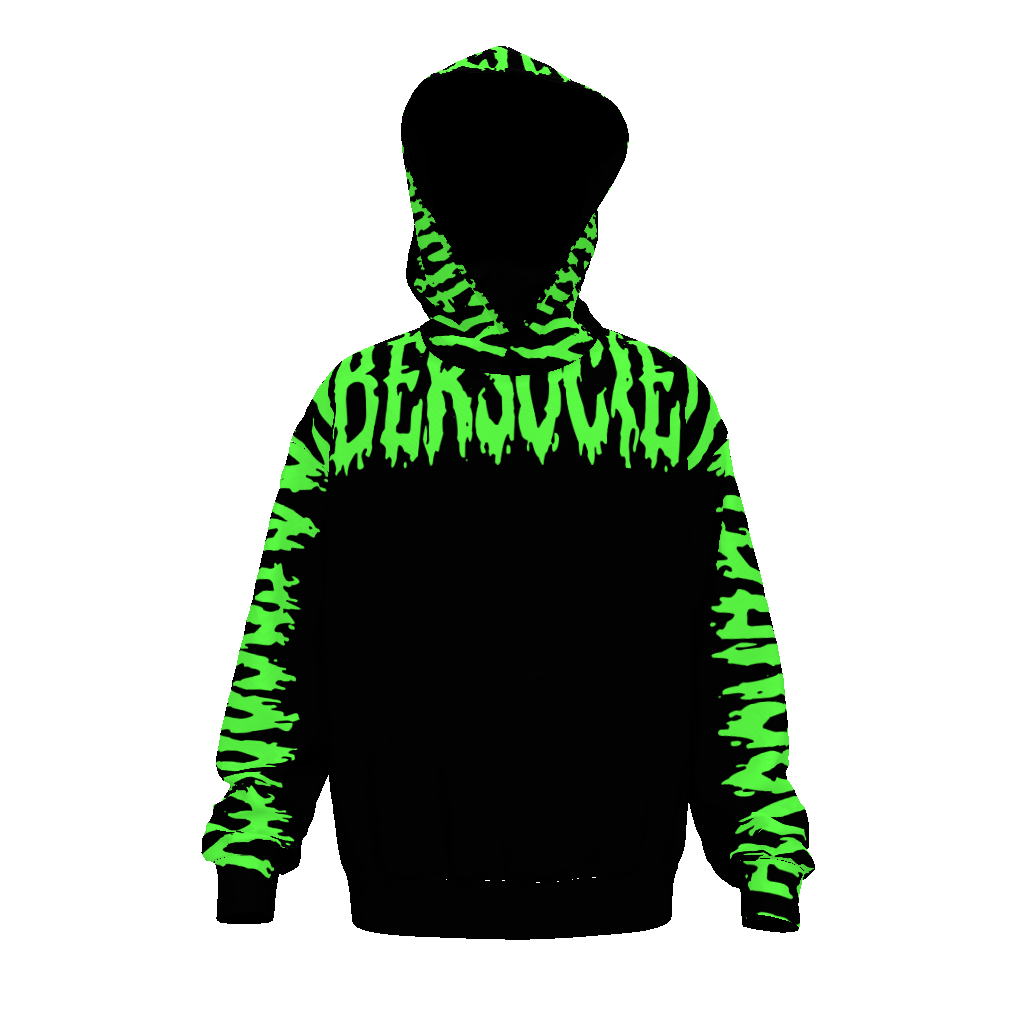 CYBERF1XER | Green Unisex Drop Shoulder Oversized Hoodie