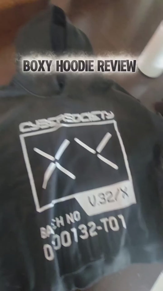 D3LTA H1VE | Techwear Boxy Hidden Pocket Hoodie