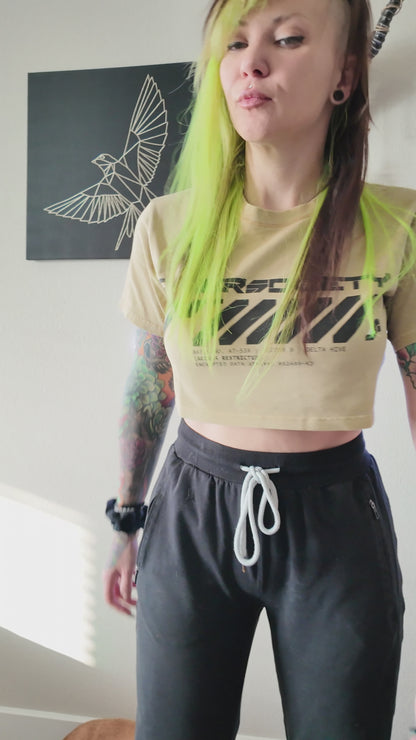 Access Restricted | Techwear Crop Top