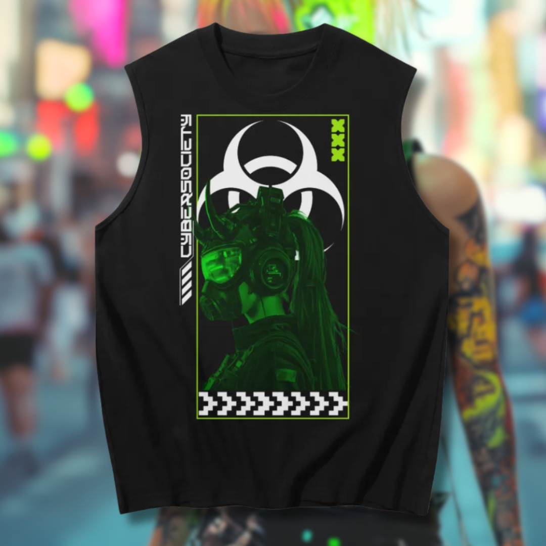 STAY TOXIC | Sleeveless Tank Top - CYBERSOCIETY 