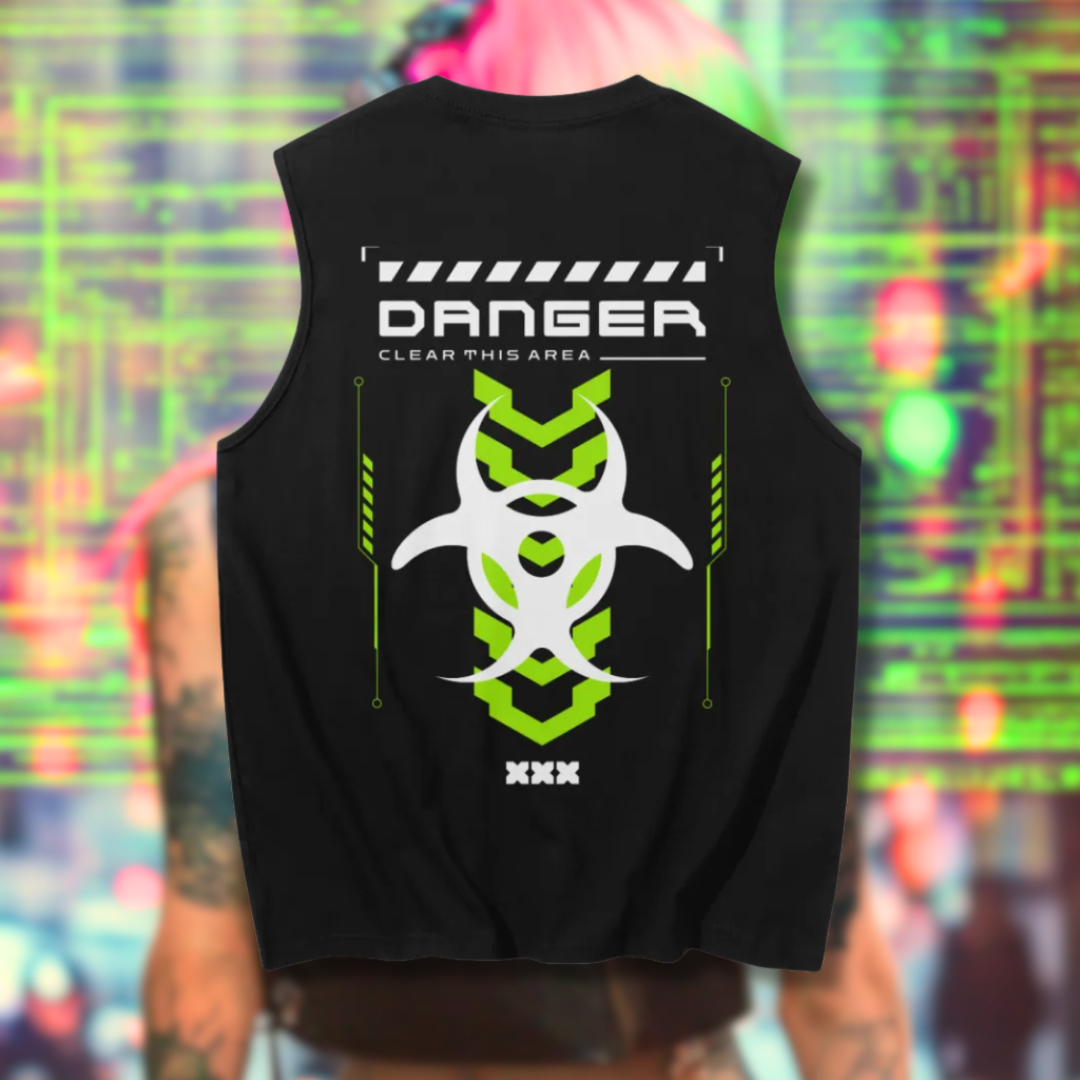 STAY TOXIC | Sleeveless Tank Top - CYBERSOCIETY 