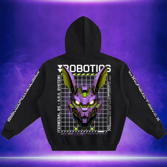 Rabbit Robotics | Fleeced Cyberpunk Hoodie